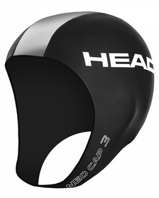 Шапка для тріатлону неопренова Head Neo Cap - чорно-сіра (455116 SI)