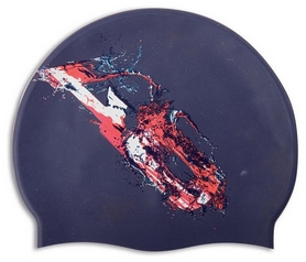 Шапочка для плавания Flag Suede USA, фиолетовый (455255.USA)
