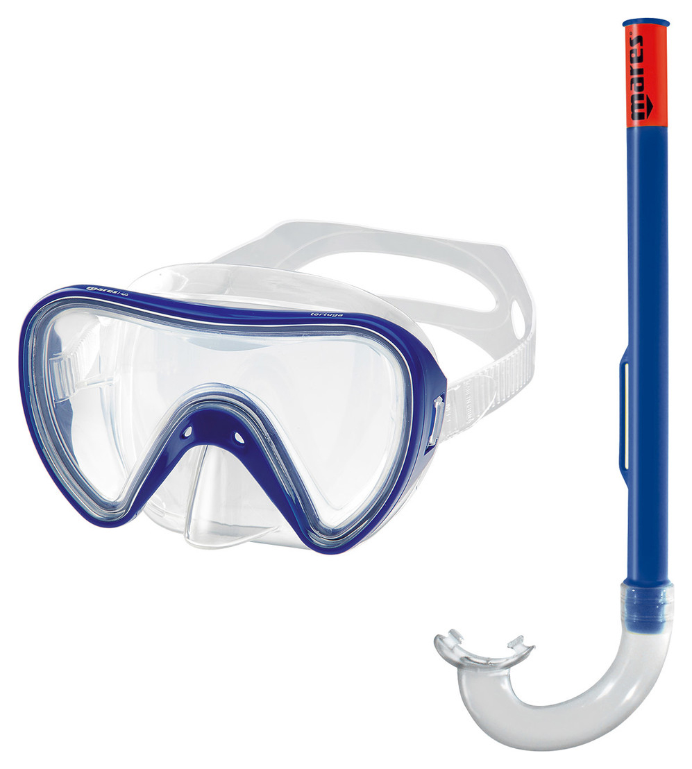 

Набор для дайвинга детский (маска+трубка) Mares Tortuga, синий (411732/CL.BL)