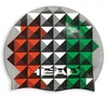 Шапочка для плавания Head Flag Suede Italy, серо-красно-зеленая (455288.ITA)
