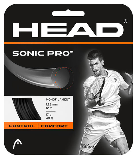 

Струна теннисная для ракетки Head Sonic Pro  BK - черная (281028, Черный