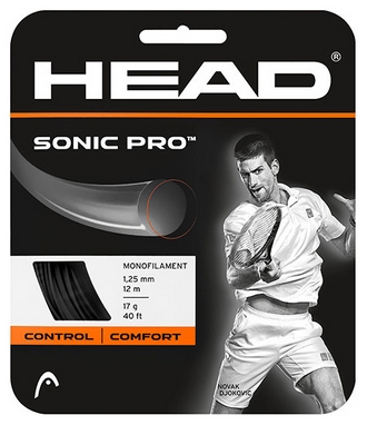 Струна теннисная для ракетки Head Sonic Pro 16 BK - черная (281028)