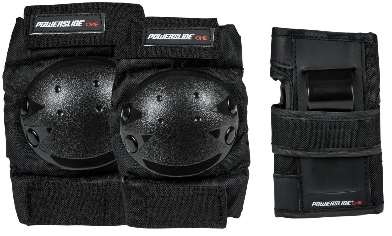 

Комплект для защиты коленей, локтей, запястья Powerslide One Basic Kids Tri-Pack 903259 (4040333499771, Черный
