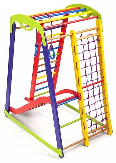 

Уголок детский спортивный SportBaby Кроха - 1 Plus 1, 150 см (SB-017), Разноцветный