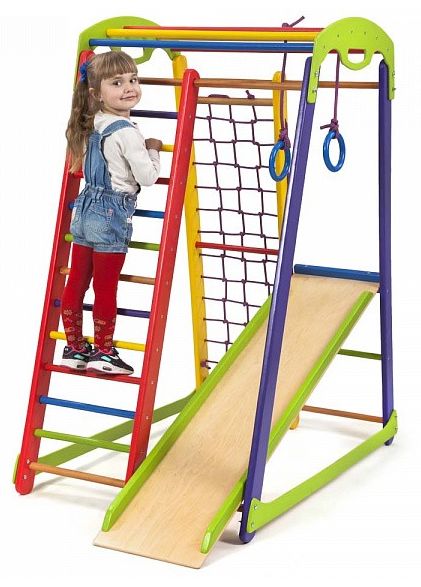 

Уголок детский спортивный SportBaby Кроха 1 мини, 150 см (SB-016), Разноцветный