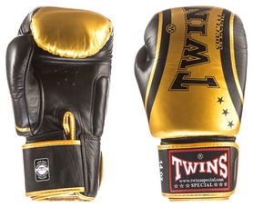 Рукавички боксерські Twins Special Fancy Classic Boxing Gloves, золотисті (FP-FBGVTW4) - Фото №2