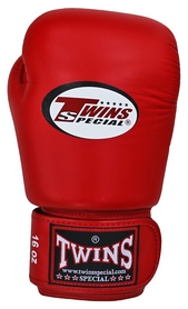 Рукавички боксерські Twins Special Muay Thai Boxing Gloves, червоні (FP-BGVL3-RD) - Фото №2