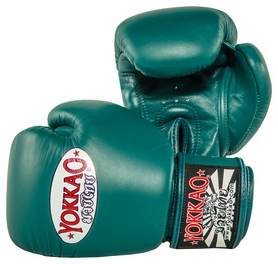 Перчатки боксерские Yokkao Matrix Petroleum Boxing Gloves, зеленые (FP-BYGL-X-7) - Фото №2