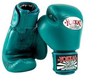 Перчатки боксерские Yokkao Matrix Petroleum Boxing Gloves, зеленые (FP-BYGL-X-7) - Фото №3