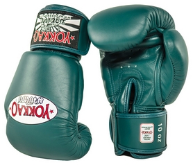 Перчатки боксерские Yokkao Matrix Petroleum Boxing Gloves, зеленые (FP-BYGL-X-7) - Фото №4
