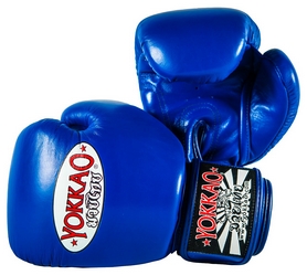 Перчатки боксерские Yokkao Matrix Blue Boxing Gloves, синие (FP-BYGL-X-3) - Фото №2