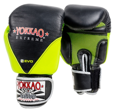 Перчатки боксерские Yokkao Extreme V-evo Collection, зеленые (FP-FYGL-EVO-1)