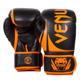 Перчатки боксерские Venum Challenger 2.0 Boxing Gloves, черно-оранжевые (FP-2049-OR) - Фото №3