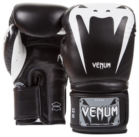 Перчатки боксерские Venum Giant 3.0 Boxing Gloves, черно-белые (FP-2055-WH) - Фото №2