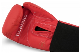Перчатки боксерские Title Classic Leather Elastic Training Gloves, красные (FP-CTSGV-RD) - Фото №3
