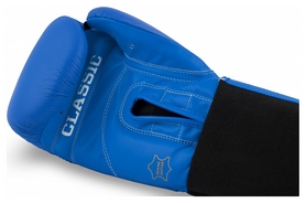 Перчатки боксерские Title Classic Leather Elastic Training Gloves, синие (FP-CTSGV-BL) - Фото №3