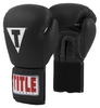 Перчатки боксерские Title Classic Leather Elastic Training Gloves, черные (FP-CTSGV-BK)