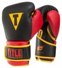Перчатки боксерские Title Foam Channel Technology Training Gloves, черно-красные (FP-FCTTGV)