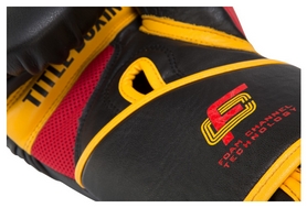 Перчатки боксерские Title Foam Channel Technology Training Gloves, черно-красные (FP-FCTTGV) - Фото №3