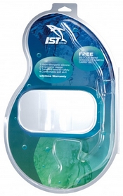 Комплект для дайвинга IST Combo Set CS75608-BS/GN, черно-зеленый (ES115201) - Фото №3