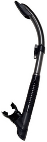 Трубка для дайвинга IST Snorkel SN60BS-MK, черно-серая (ES115385)