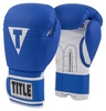 Перчатки боксерские Title Pro Style Leather Training Gloves 3.0, синие (FP-TVVTG3-BL)