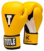 Перчатки боксерские Title Kinetic Aerovent Boxing Glove, желтые (FP-XTKBG-YL)
