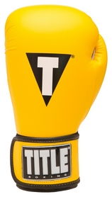 Перчатки боксерские Title Kinetic Aerovent Boxing Glove, желтые (FP-XTKBG-YL) - Фото №2