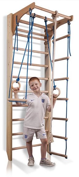 

Уголок спортивный детский SportBaby Комби 2-220 см (SB-035), Коричневый