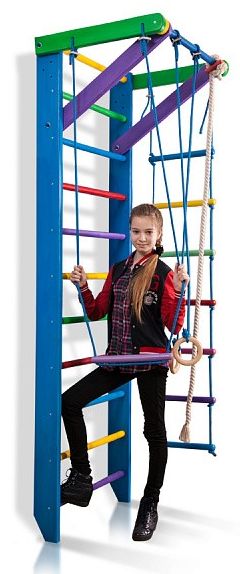 

Уголок спортивный детский SportBaby Радуга 2-240 см (SB-046), Синий
