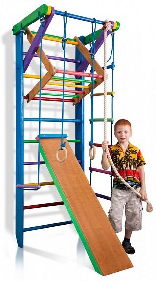

Уголок спортивный детский SportBaby Радуга 3-220 см (SB-040-a), Синий