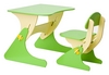 Комплект детский (столик + стульчик) с регулировкой по высоте SportBaby, салатовый (KinderSt-1)