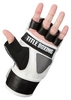 Перчатки снарядные кожаные Title Invade Wristwrap Heavy Bag Gloves, черно-белые (FP-IWHBG) - Фото №2