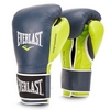 Перчатки боксерские Everlast Powerlock Hook & Loop Training Gloves Leather - cине-зеленые (FP-P00000617)