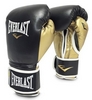 Перчатки боксерские Everlast Powerlock Hook & Loop Training Gloves Leather - черные (FP-P00000723)