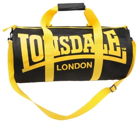 Сумка спортивная женская Lonsdale Barrel Bag FP-SA-S2, черно-желтая (2962760005016) - Фото №2