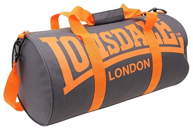 Сумка спортивная женская Lonsdale Barrel Bag FP-SA-S2, серо-оранжевая (2962760005818)