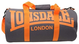Сумка спортивная женская Lonsdale Barrel Bag FP-SA-S2, серо-оранжевая (2962760005818) - Фото №2