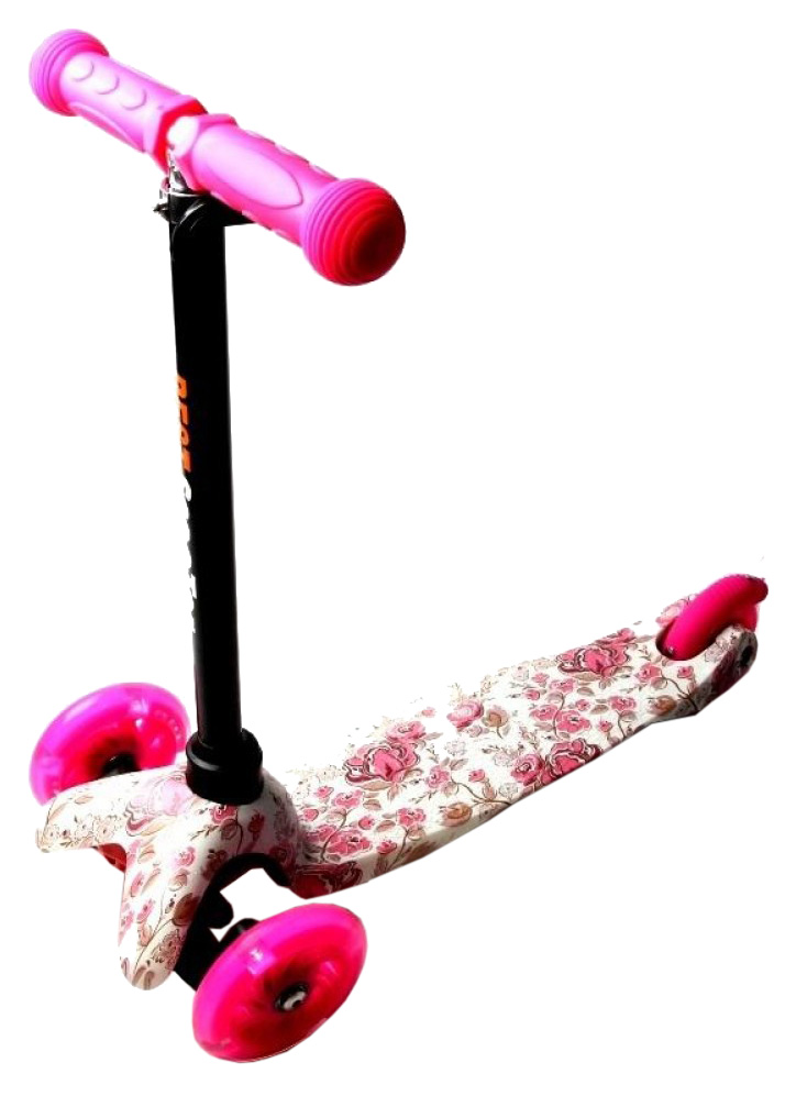 

Самокат трехколесный Scooter Micro Mini Flowers, розовый (1636991149)