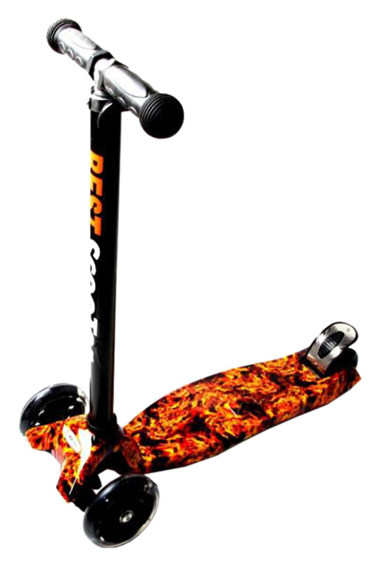 

Самокат трехколесный Scooter Maxi Fire, черный (1127897041)