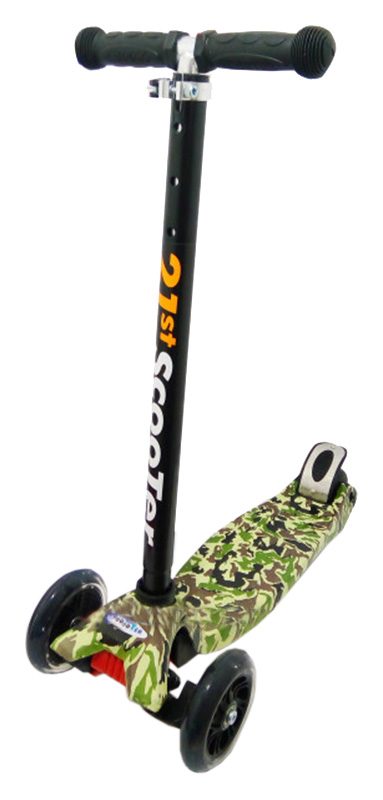 

Самокат трехколесный Scooter Maxi Military, зеленый (995689349), Камуфляжный