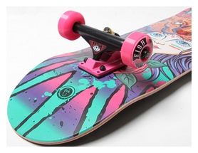 Скейтборд дерев'яний Fish Skateboard Girl, фіолетовий (1561005642) - Фото №2