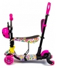Самокат четырехколесный Scooter "Божья коровка" 5 in 1 Flowers, розовый (962310442) - Фото №2