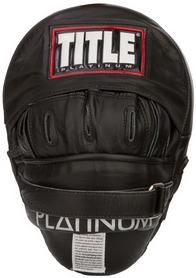 Лапы тренировочные Title Platinum Punch Mitts FP-PPM – черные, натуральная кожа (2976890016538) - Фото №2