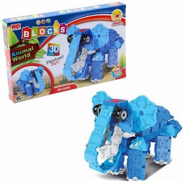 Конструктор HRD 3D Animal World - Слон, 289 деталей (1410298318)