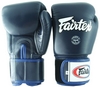 Перчатки тренировочные Fairtex Muay Thai Boxing Gloves, синие (FP-BGV1)
