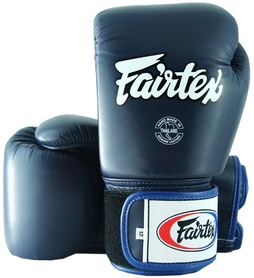 Перчатки тренировочные Fairtex Muay Thai Boxing Gloves, синие (FP-BGV1) - Фото №2