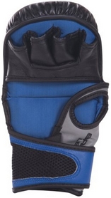 Рукавички тренувальні Bad Boy Legacy Safety Mma Gloves - 6 унцій, чорно-сині (FP-BADLEGSBL) - Фото №3