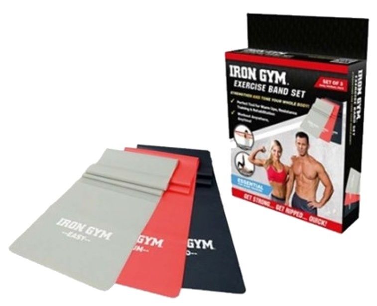

Набор из 3-х ленточных эспандеров Iron Gym IG00127, Разноцветный