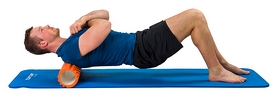Валик массажный для йоги Tunturi Yoga Grid Foam Roller - оранжевый, 61 cм (14TUSYO011) - Фото №2